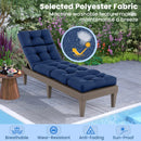 Outdoor Lounge Chaise Cushion Set of 2 - 73x22 Inch High Back by LJGDeals