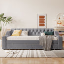 Upholstered Daybed With Storage Armrests And USB Port by HouseOfZazla