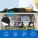 72.8IN Galvanized Metal Roof Panels - 10 PCS