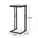Essex Set of 2 Modern Black Metal End Tables by HouseOfZazla