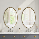 Iron Art Oval Retro Mirror