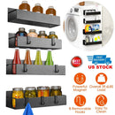 Magnetic Spice Rack with 8 Removable Hooks for Kitchen by LJGDeals