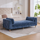 Modern Upholstered End Of Bed Bench With Armrests by HouseOfZazla