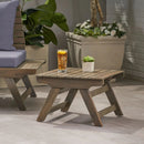 Sedona Outdoor Side Table With Open Slat Design by HouseOfZazla