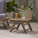 Sedona Outdoor Side Table With Open Slat Design by HouseOfZazla