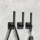 4-Pack: Adhesive Toilet Paper Holder, Wall Mount, White & Black