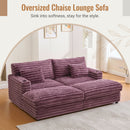 Oversized Double Chaise Lounge Sofa Bed With USB Ports And Cup Holders by Unique Piece Furniture