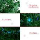 HOMCOM 6' Tall Douglas Fir Pre-Lit Artificial Christmas Tree