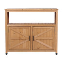 Patio Bar Table Set With Storage