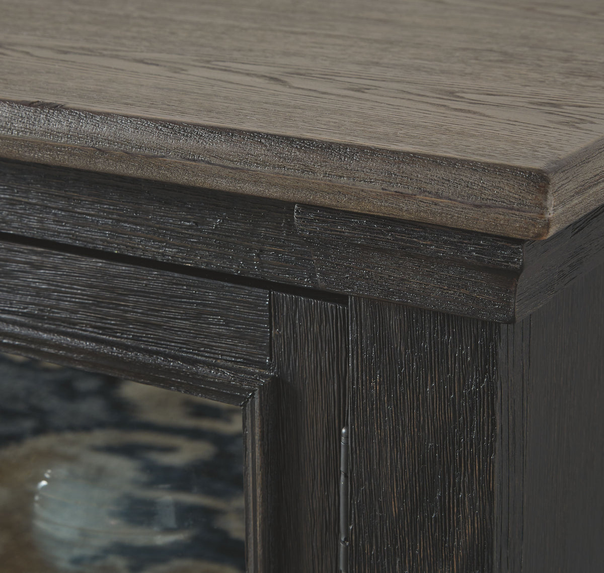 Tyler Creek - Extra Large TV Stand - Black / Gray, photo 3 of 6