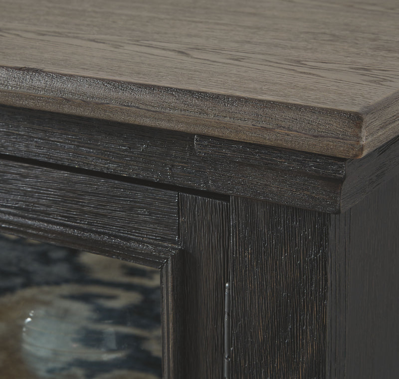 Tyler Creek - Extra Large TV Stand - Black / Gray, photo 3 of 6