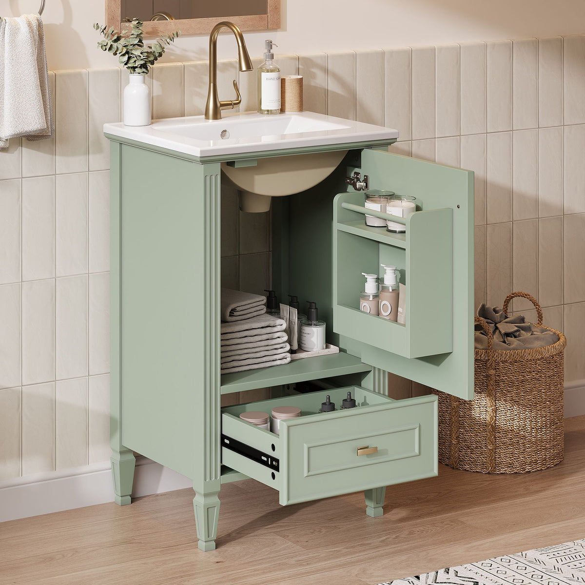 Retro Bathroom Vanity With Sink, photo 20 of 40
