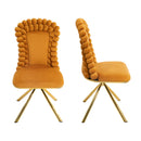 Upholstered Swivel Dining Chairs (Set of 2) by Unique Piece Furniture
