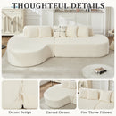 Boneless Couches for Living Room - White