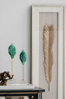 Leaf Framed Wall Art, Wall Decor For Living Room Dining Room Office Bedroom - Gold by HouseOfZazla