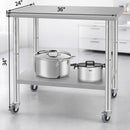 36'' x 24'' Commercial Work Table