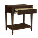 Kenna - Nightstand With Storage - Dark Coffee by HouseOfZazla