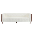 Contemporary 3 Seater Sofa With Tufted Design