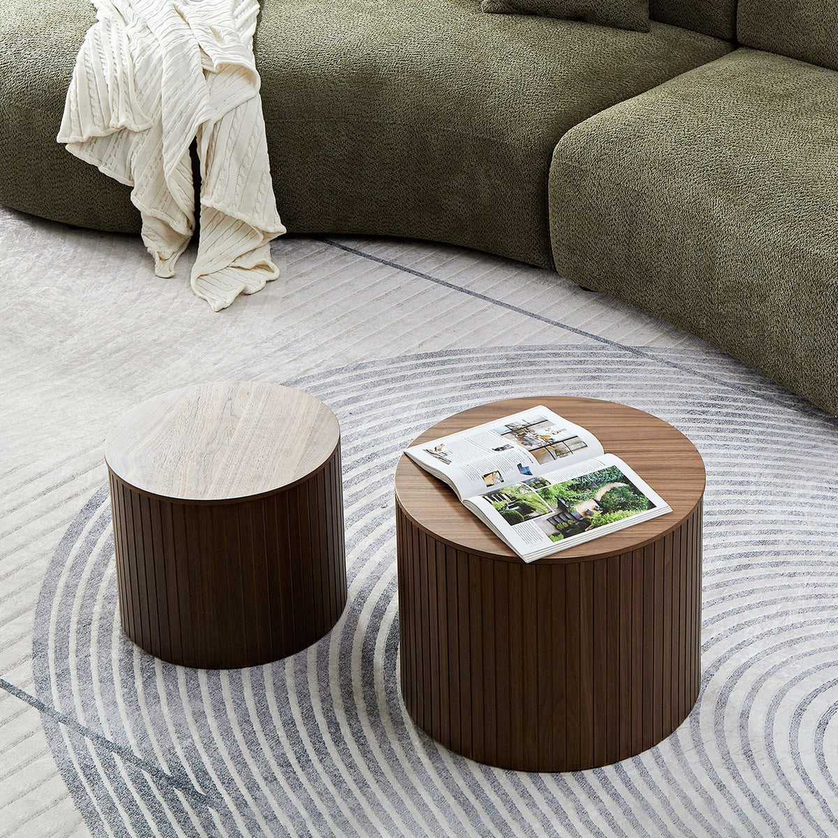 Handcrafted Nested Table Set, 2 Pieces, photo 15 of 40