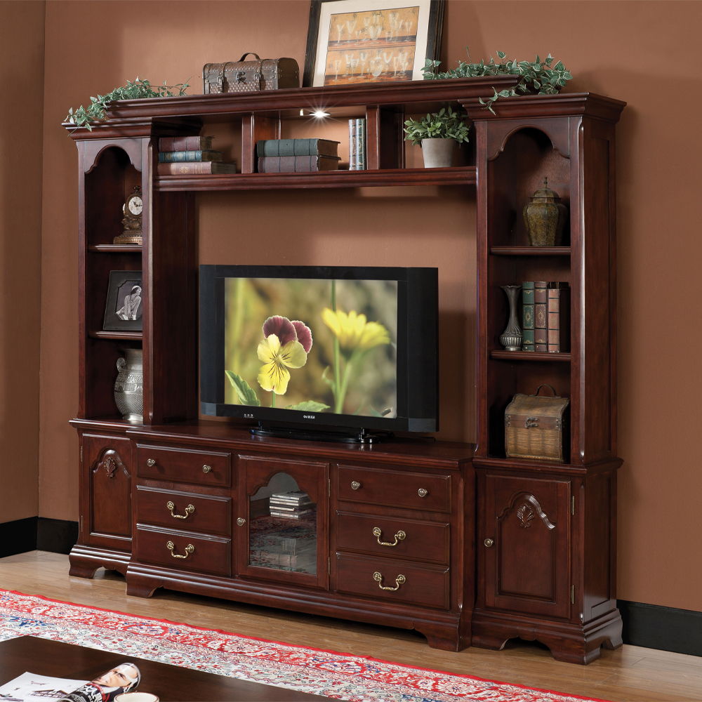 Hercules - Entertainment Center - Cherry, photo 2 of 3