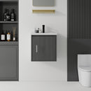 20 Inch Floating Bathroom Vanity with Sink, Soft-Close Door, Ceramic Sink, Plywood by HouseOfZazla