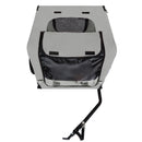 Outdoor Heavy Duty Collapsible Pet Bike Trailer with 16-Inch All-Terrain Wheels