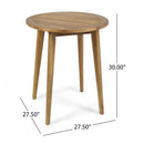 Stamford Modern Outdoor Bistro Table with Water-Resistant Teak by HouseOfZazla