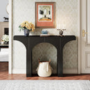 Console Table With Arched Base For Entryway - Black by HouseOfZazla