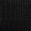 Cahya Woven Rattan Square End Table Black