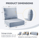 6" Thicker Outdoor Chair Cushion Set