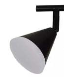 Alsy 19"W 3-Light LED Track Bar Modern Light Fixture, Matte Black with Frosted Acrylic Shades by LampsUSA