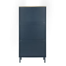 Modern Rattan 3 Door Shoe Rack Cabinet for Entryway