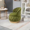 360 Degree Swivel Cuddle Barrel Accent Storage Chairs, Round Armchairs with Wide Upholstered, Fluffy Velvet Fabric Chair for Living Room, Bedroom, Office, Waiting Rooms
