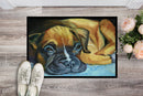 Boxer Pup Doormat Indoor Outdoor 18H X 27W Front Door Mat Rugs for Entryway, Non Slip Washable