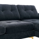 Modern L - Shape Convertible Sectional Sofa With Movable Ottoman by HouseOfZazla
