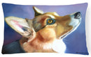 Corgi Devotion Decorative Throw Pillow 12x16 Indoor Outdoor Accent Cushion, Fabric Cover with Insert for Sofa, Bed, Porch & Living Room