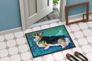 Corgi Pembroke Doormat Indoor Outdoor 24H X 36W Front Door Mat Rugs for Entryway, Non Slip Washable Low Pile,
