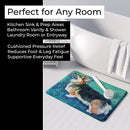 Corgi Pembroke Memory Foam Kitchen Mat Machine Washable Anti-Fatigue Cushion Comfort Bath or Kitchen Rug