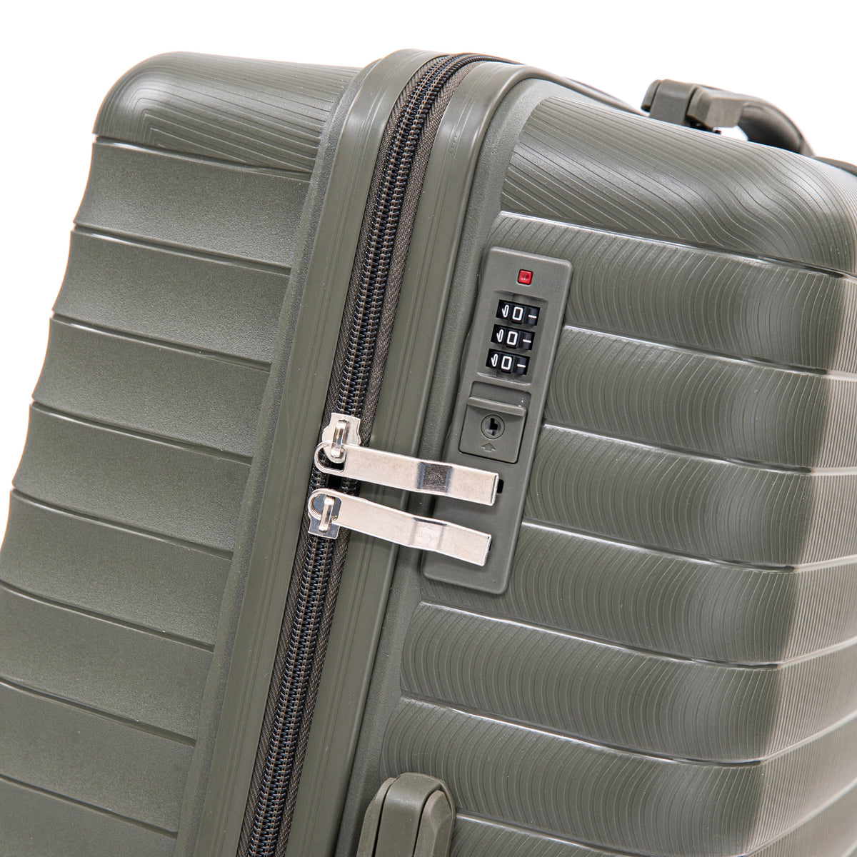 4 Piece Set Spinner Wheel Luggage with Cosmetic Case in Green, photo 10 of 10
