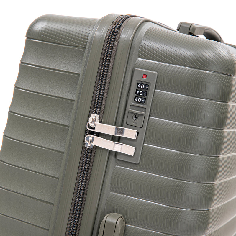 4 Piece Set Spinner Wheel Luggage with Cosmetic Case in Green, photo 10 of 10