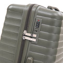 4 Piece Set Spinner Wheel Luggage with Cosmetic Case in Green