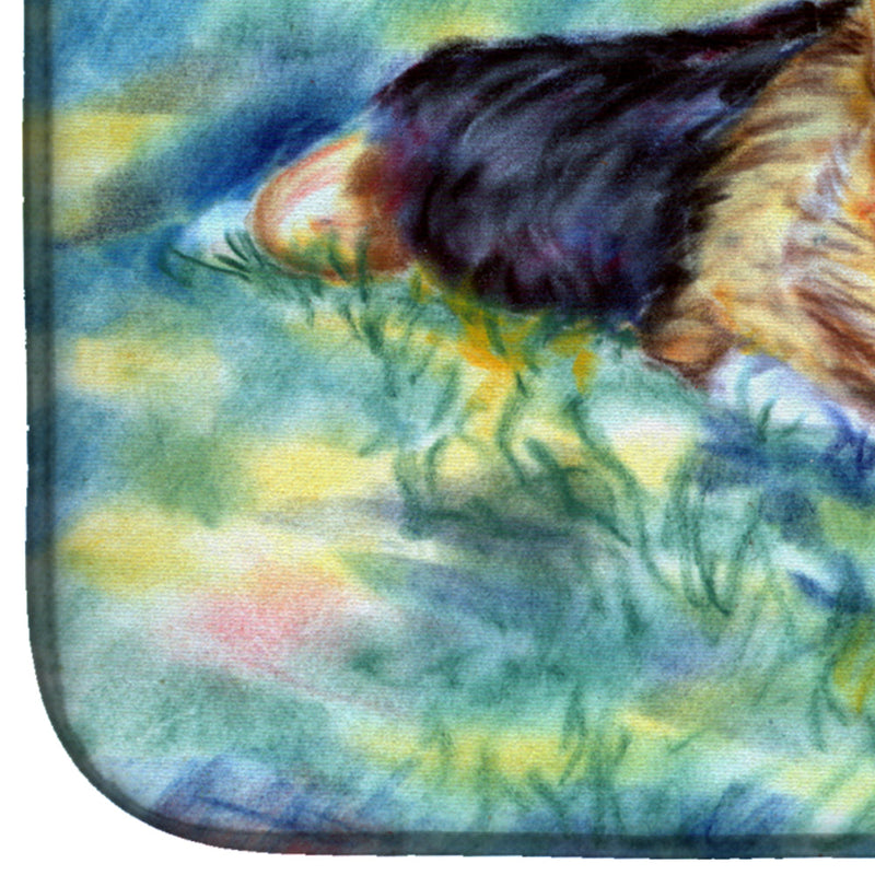 Corgi Tuckered Out Dish Drying Mat – Absorbent, Artistic Kitchen Essentials 7409DDM