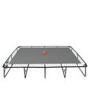 10Ft By 17Ft Rectangule Trampoline With Powder-Coated Galvanized Steel Tubes With Basketball Hoop System Advanced Ladder - Green by HouseOfZazla