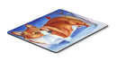Corgi Cardinal Buddy Mouse Pad, Heat Resistant Trivet Hot Pad , Non Slip Rubber Desk Mat, Kitchen Counter Protector, Home Office Decor Gift