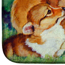 Corgi Momma's Love Dish Drying Mat – Absorbent, Artistic Kitchen Essentials 7412DDM