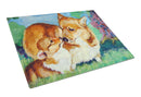 Corgi Momma's Love Glass Cutting Boards – Durable, Decorative Kitchen Art Large 7412LCB