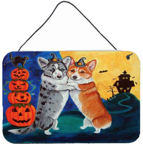 Corgi Halloween Scare Wall or Door Hanging Prints 7413DS812