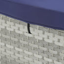 Outdoor Sofa Pe Rattan Furniture Deck Chair - Gray by HouseOfZazla