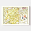Vintage Map of the Savoy Region 1665