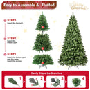 5ft Pre-Lit PVC Christmas Tree with 200 UL Lights